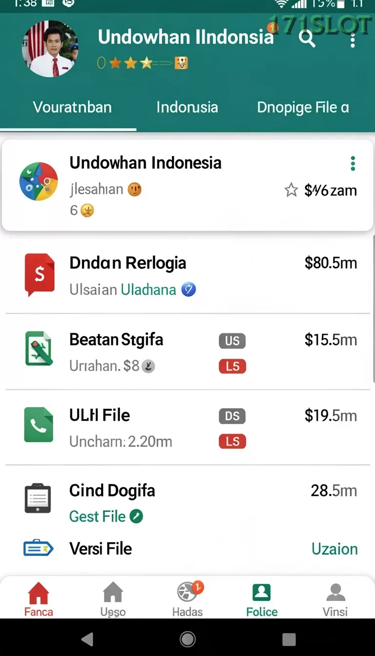 Cuplikan layar API303 — halaman utama