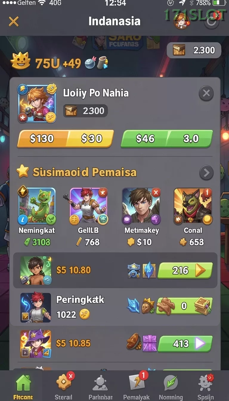 Cuplikan layar CAHAYATOTO — aktivitas