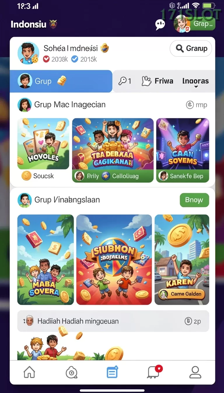 Cuplikan layar JARING08 — menu navigasi
