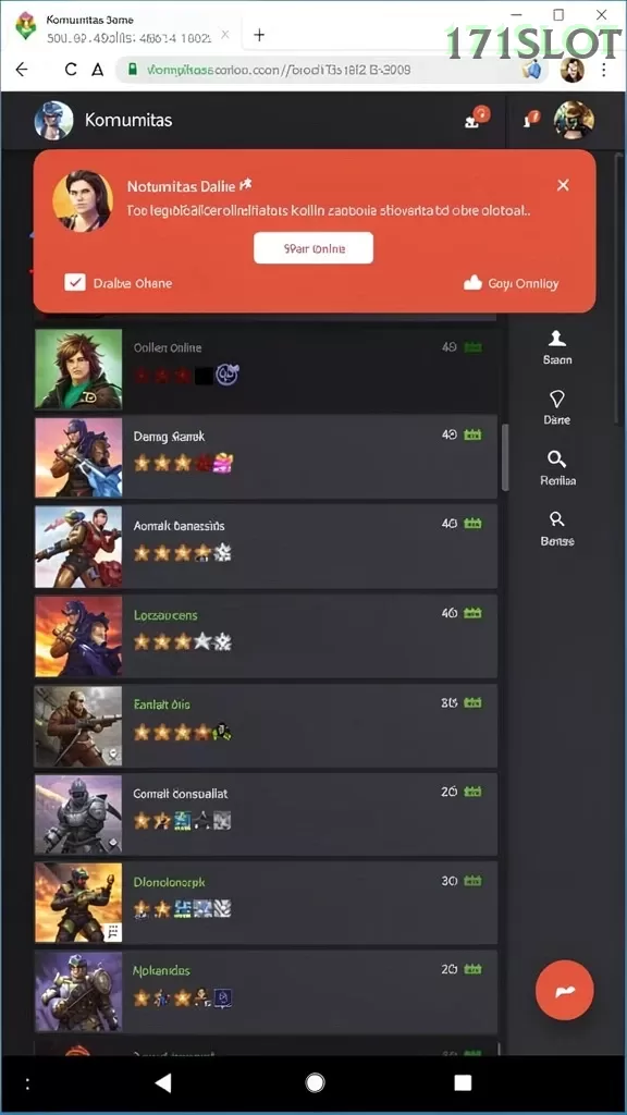 Cuplikan layar CRS99 — menu navigasi